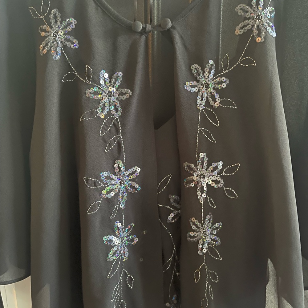 R&M Richards Dress, Black, Size 12P - Picture 6 of 7